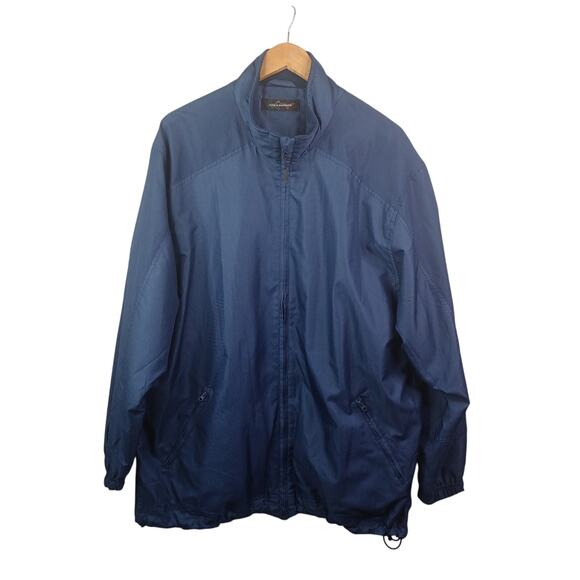 Greg Norman Men's Golf Jacket Size XL Blue Performance Athletic Windbreaker - Picture 1 of 11